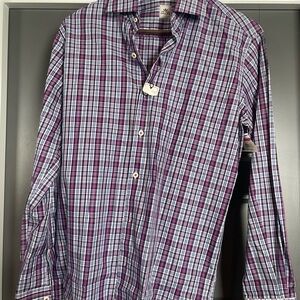 Brand New with Tags Peter Millar Men’s Dress Shirt. Size Small
